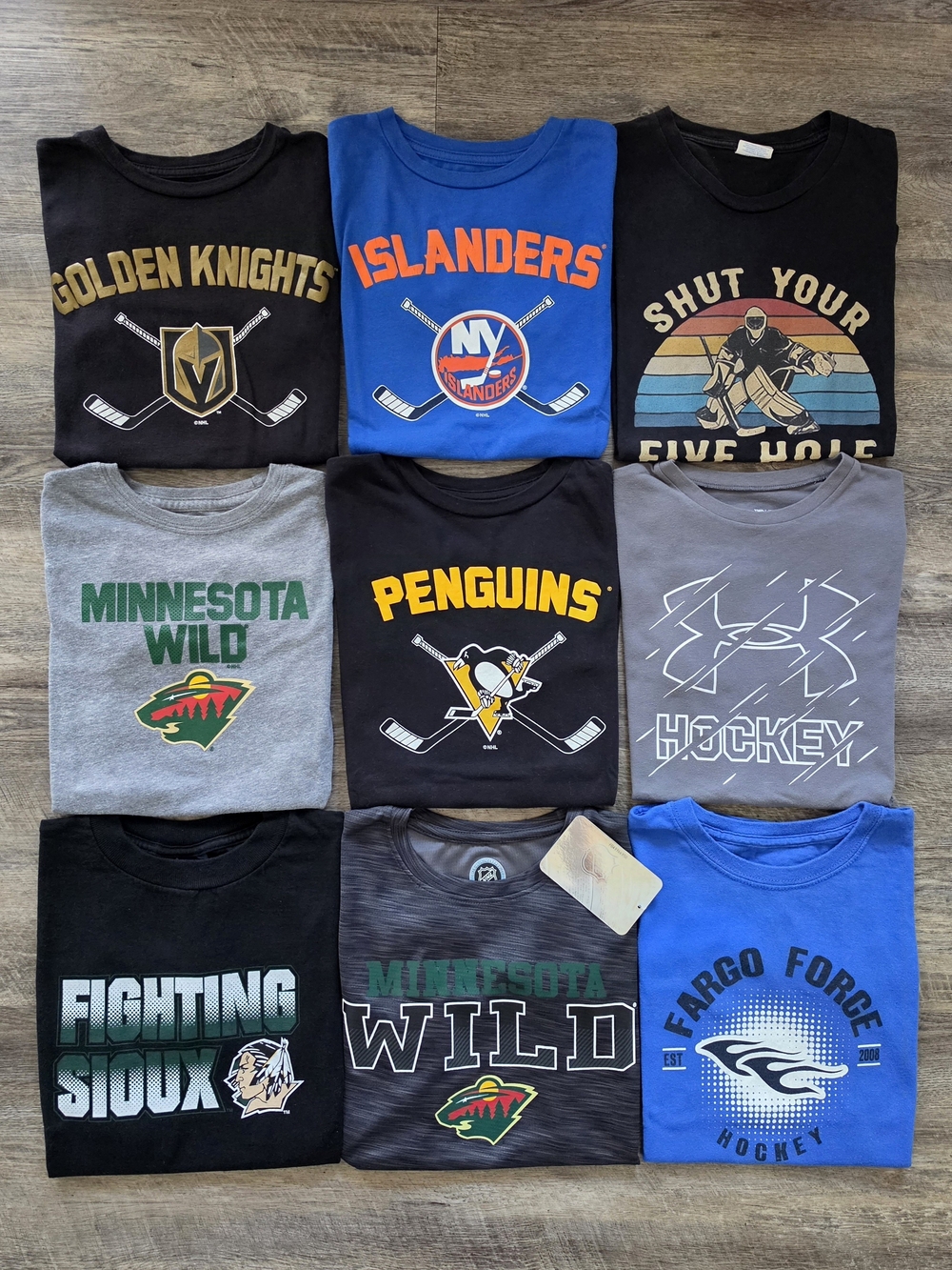 Boys Hockey Shirts- Lot of 9